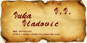Vuka Vladović vizit kartica
